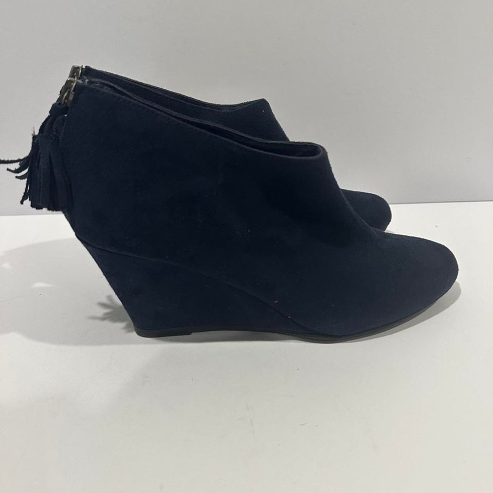 Laundry Dark Blue Wedge 2000s Heels Size 8.5 - Picture 3 of 6